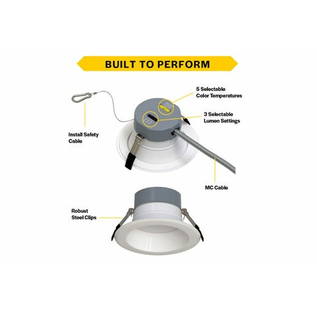 Halco 89213 24W/30W/37W LED Smooth Dimmable Fixture Commercial