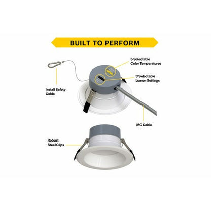 Halco 89213 24W/30W/37W LED Smooth Dimmable Fixture Commercial