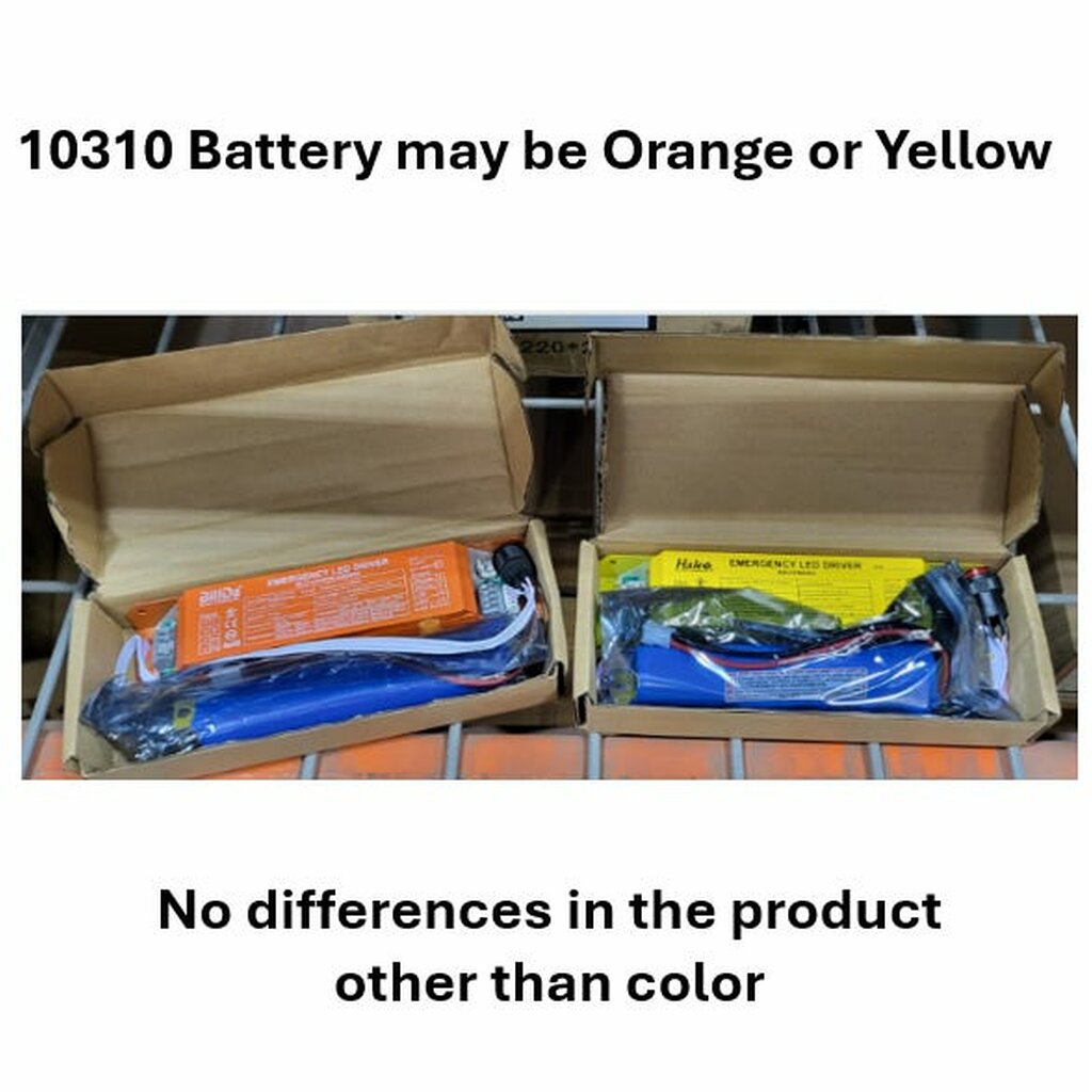 Halco 10310 LED Fixture Battery Backup Emergency 8W 120 277V LiFePO4