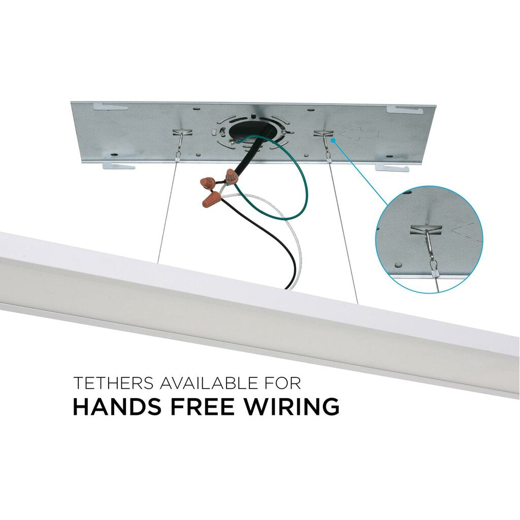AFX DLGL4806LAJD3WH 45W LED Dimmable Fixture Delgado 48'' Decorative