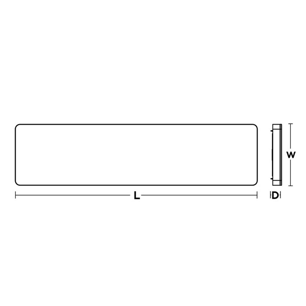 AFX ADDL1248LAJD1WH 40W LED Dimmable Fixture Addison 48'' Wrap Flush