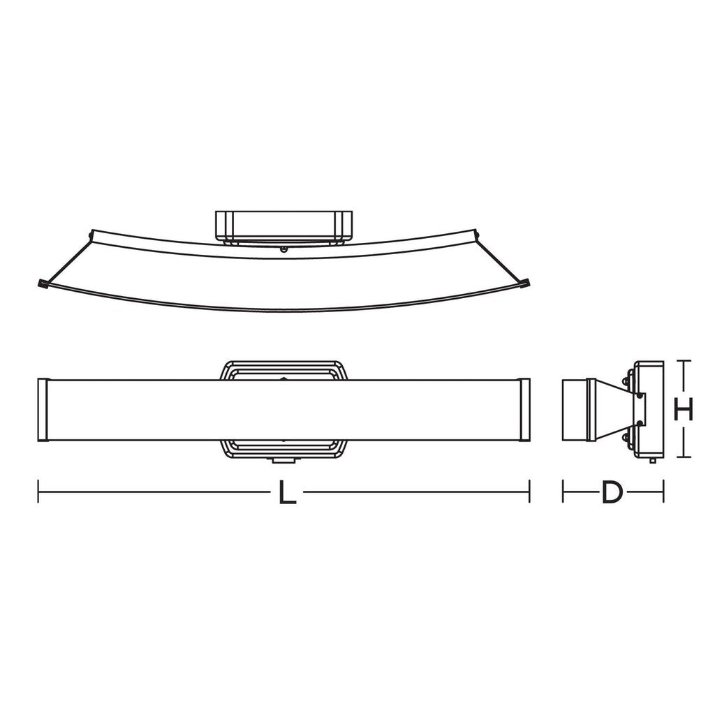 AFX LYLV2405LAJD1BN 30W LED Dimmable Fixture Layla 24'' Vanity