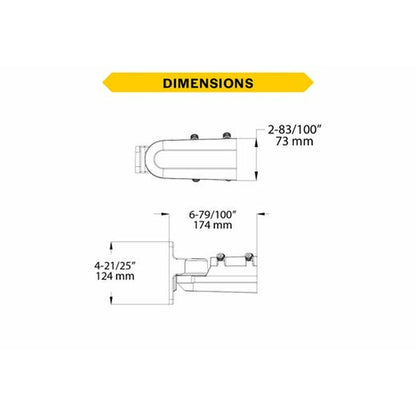 Halco 24989 SekTor Slipfit Knuckle Mount White (for SAL2 Area Light