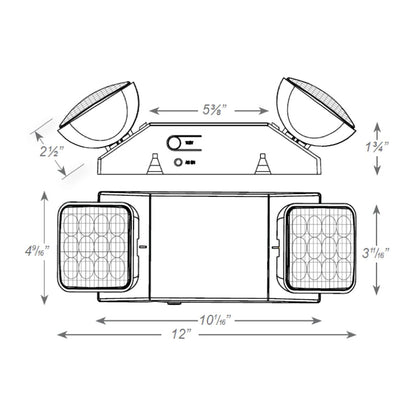 TCP LEDWEL 3W LED Emergency Fixture Lighting White