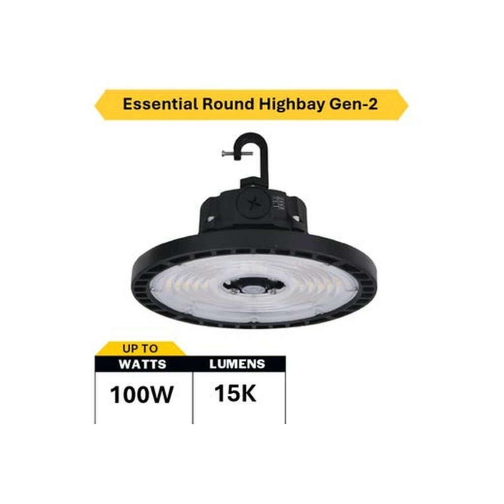 Halco 37311 90W/120W/150W LED Dimmable Fixture Essential Round Highbay