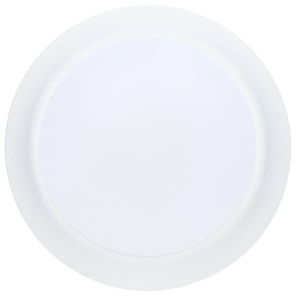 Satco 62-1801R1 60W LED Dimmable Fixture 7" DISK LIGHT WHITE FINISH