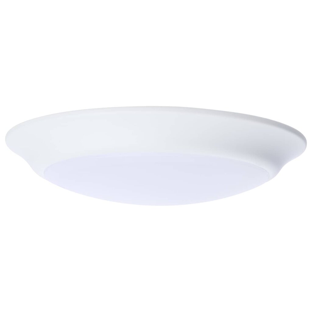 Satco 62-1801R1 60W LED Dimmable Fixture 7" DISK LIGHT WHITE FINISH