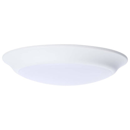 Satco 62-1801R1 60W LED Dimmable Fixture 7" DISK LIGHT WHITE FINISH