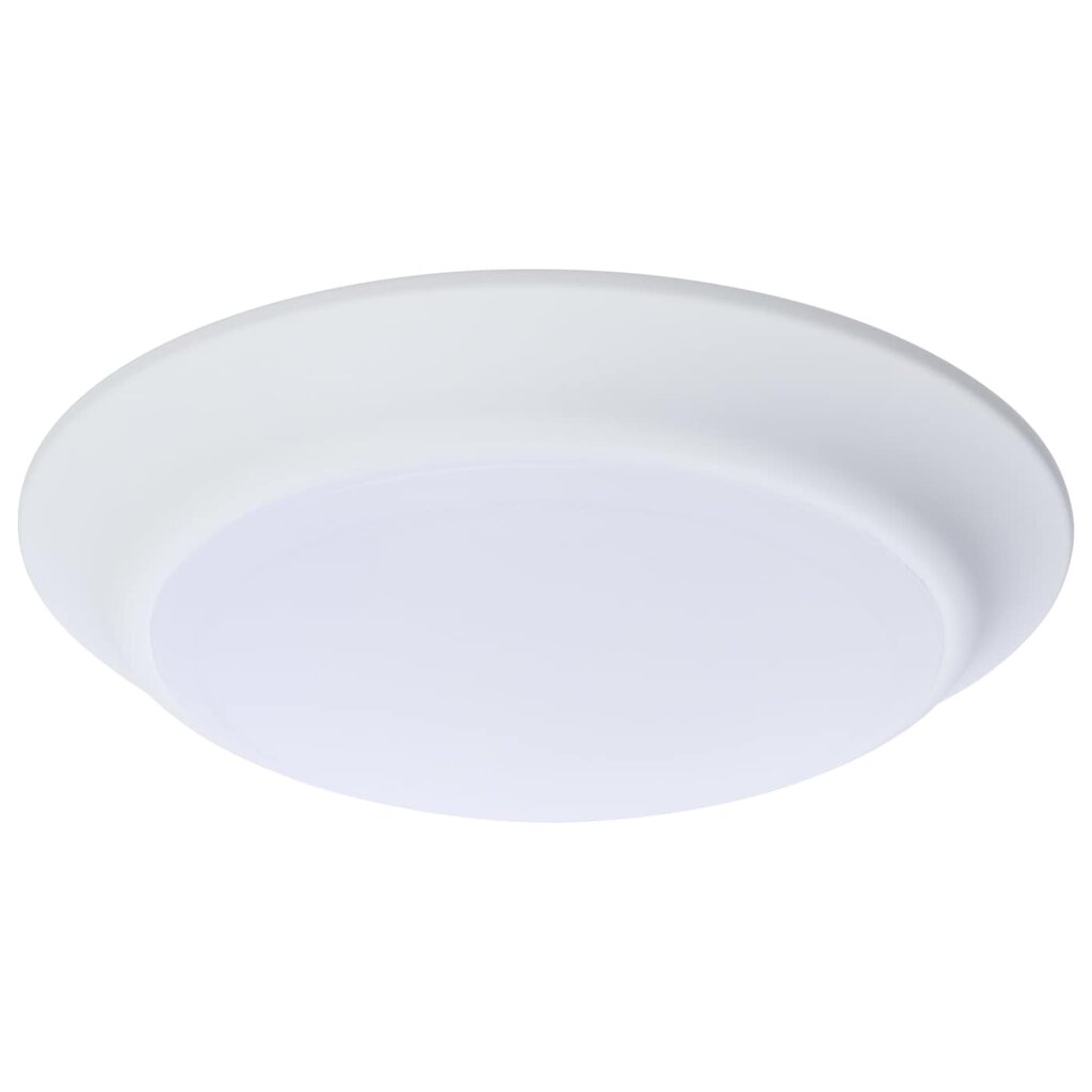 Satco 62-1801R1 60W LED Dimmable Fixture 7" DISK LIGHT WHITE FINISH