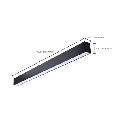Satco 65-1281 30W/40W/50W LED Dimmable Fixture 4' Momentum CONNECTABLE