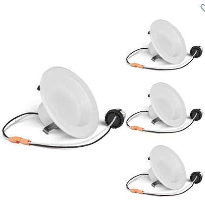 4 pack - Bulbrite 862650 (773190) 12W 4" Round LED Downlight Retrofit