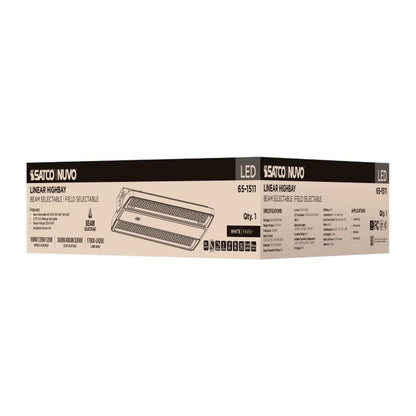 Satco 65-1511 120W/135W/160W LED Dimmable Fixture SELECTABLE LINEAR