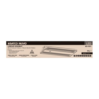 Satco 65-1511 120W/135W/160W LED Dimmable Fixture SELECTABLE LINEAR