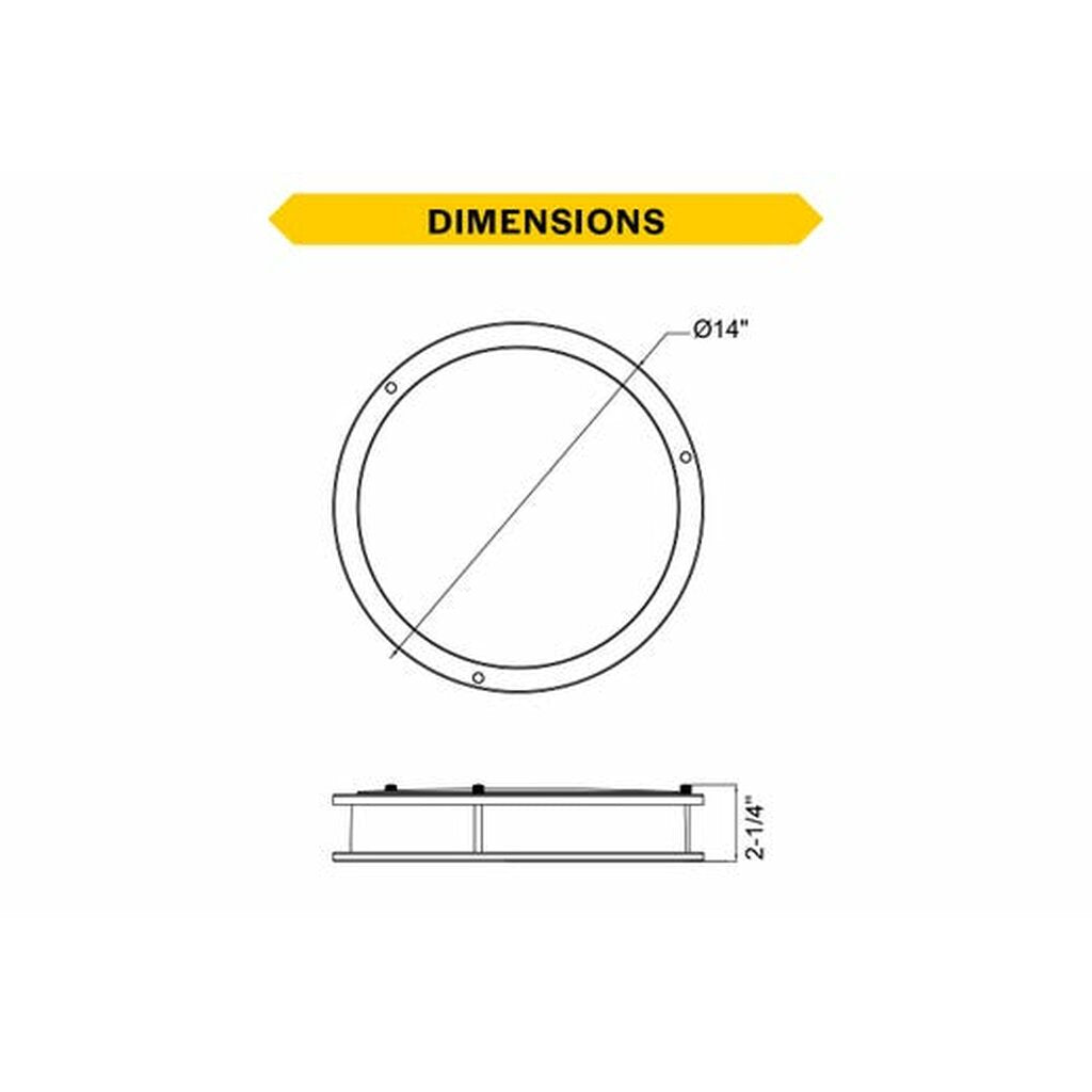 Halco 90271 21W LED Dimmable Fixture Flush Mount Brushed Nickel Double