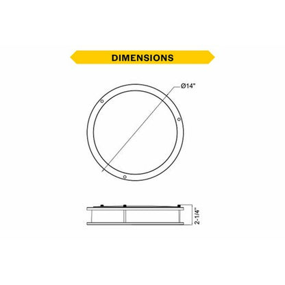 Halco 90271 21W LED Dimmable Fixture Flush Mount Brushed Nickel Double