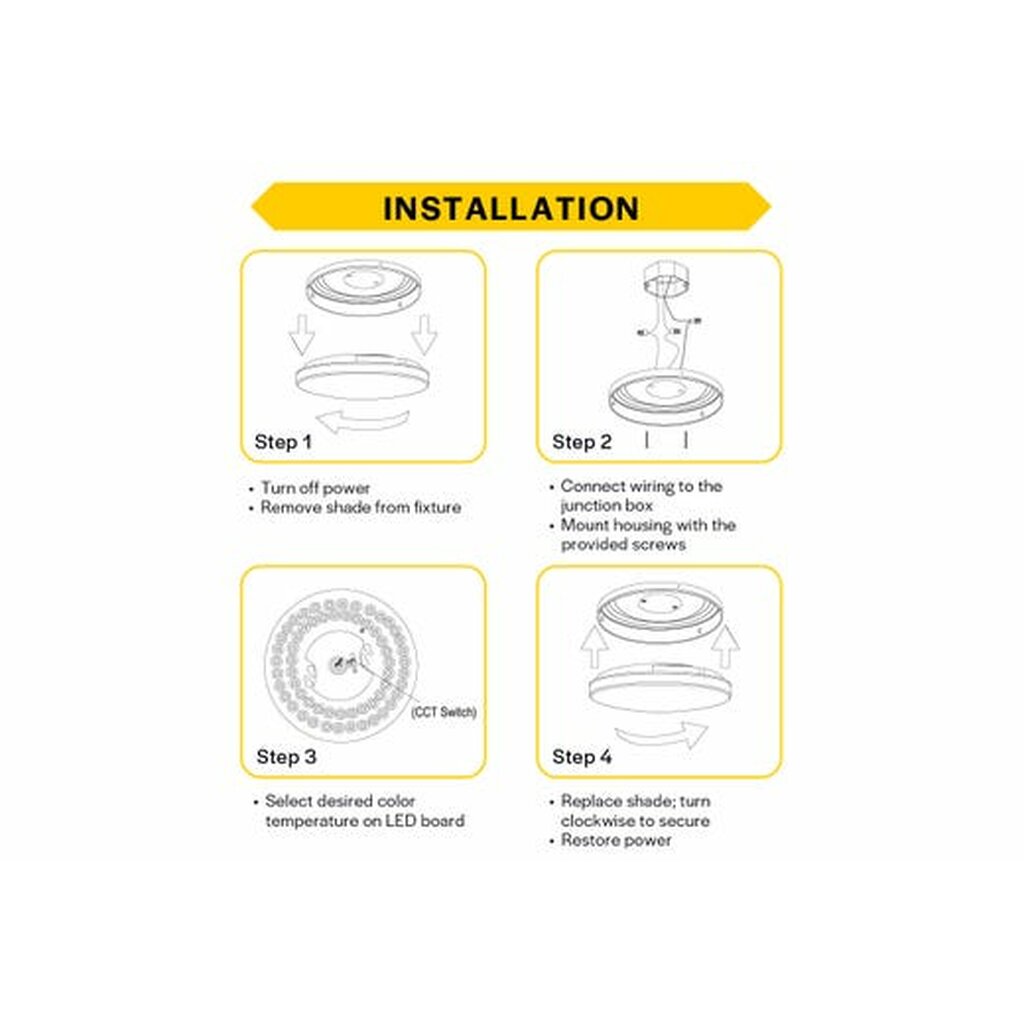 Halco 90327 25W LED Dimmable Fixture Flush Mount Brushed Nickel Trim
