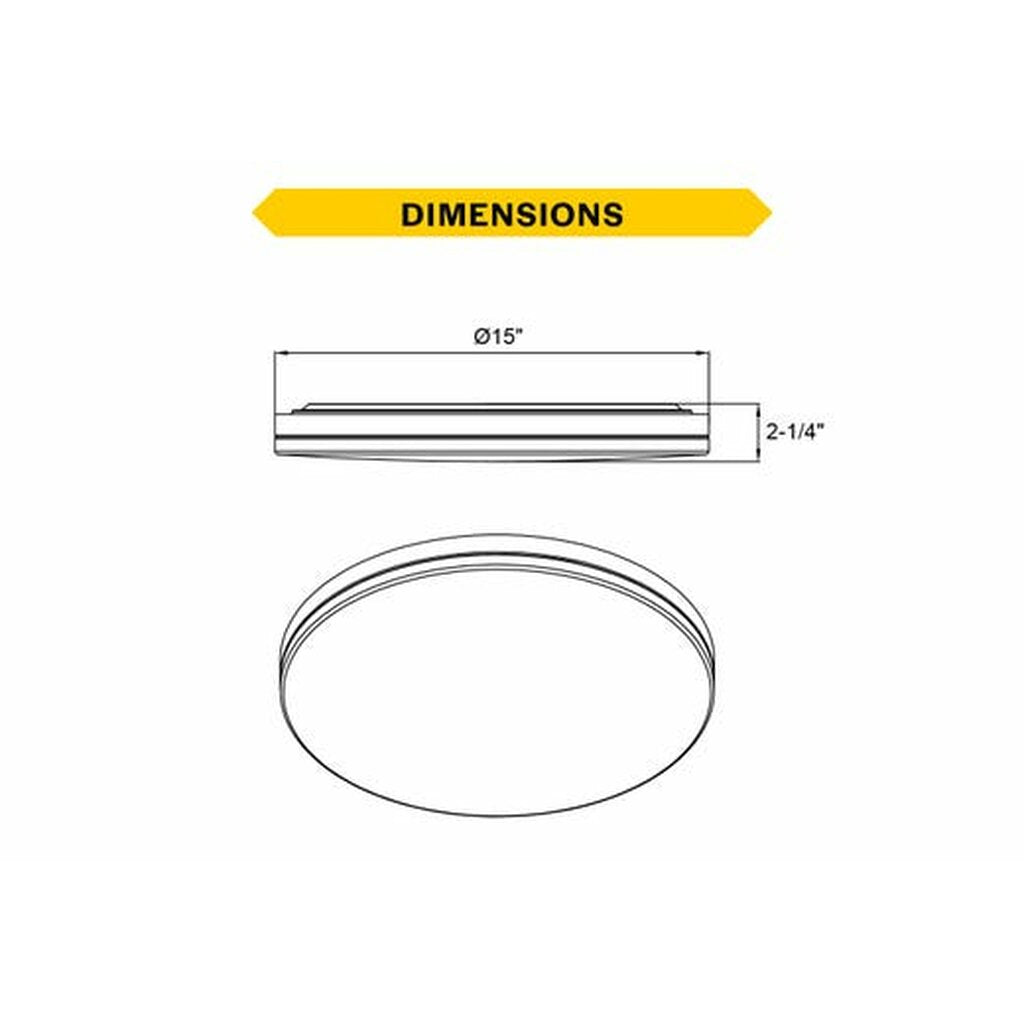 Halco 90327 25W LED Dimmable Fixture Flush Mount Brushed Nickel Trim