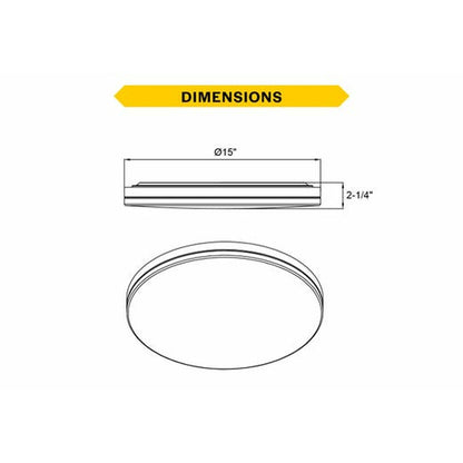 Halco 90327 25W LED Dimmable Fixture Flush Mount Brushed Nickel Trim
