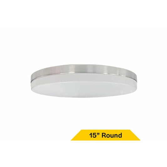 Halco 90327 25W LED Dimmable Fixture Flush Mount Brushed Nickel Trim