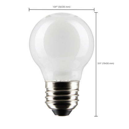 2 pack - Satco S21816 4.5W G16.5 Warm White LED Light Bulb