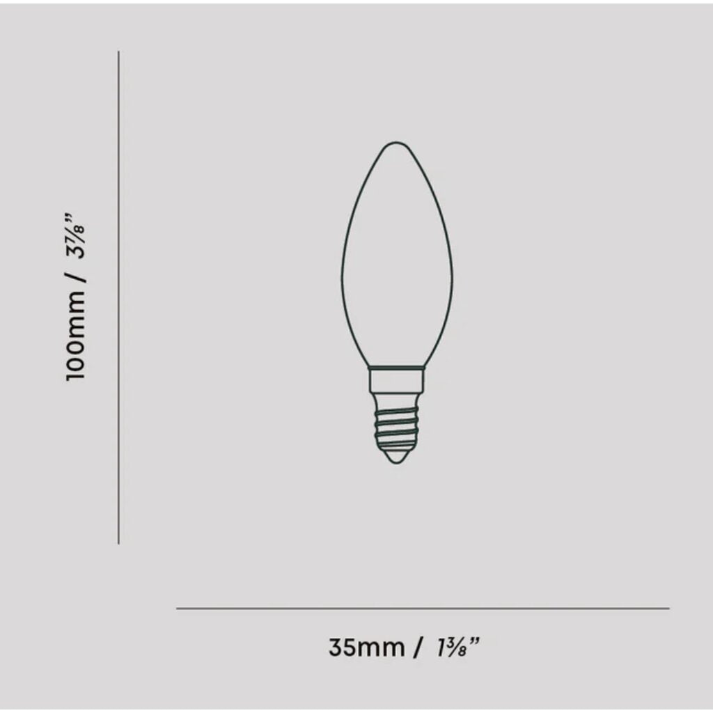 Tala Tala CAND-4W-2000-3000K-E12-MP-120V 4W Dim to warm LED Light Bulb