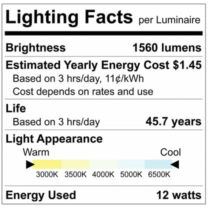 Luxrite LR34243 12W T8 LED Light Bulb
