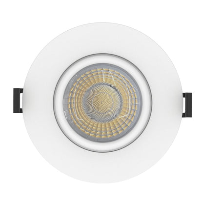 Luxrite LR23304 15W LED Dimmable Fixture 4" GIMBAL ROUND CANLESS