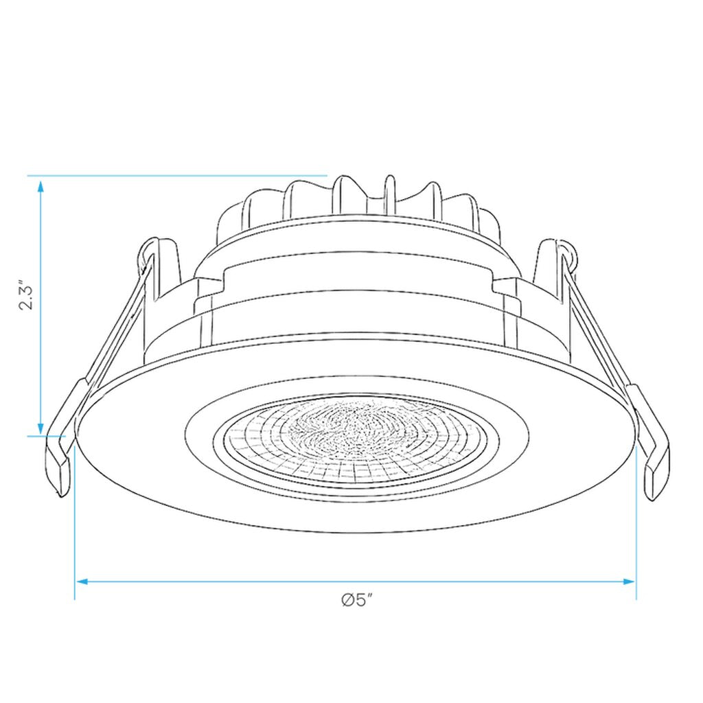 Luxrite LR23304 15W LED Dimmable Fixture 4" GIMBAL ROUND CANLESS