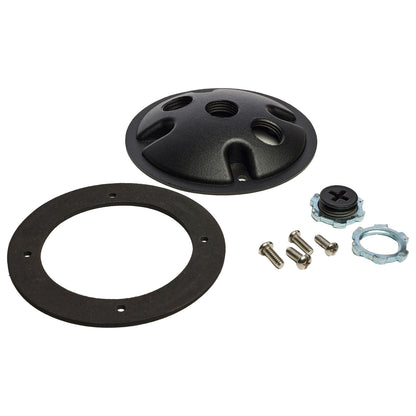 Nuvo 60-671 1-Light Die Cast Mounting Plate, Matte Black