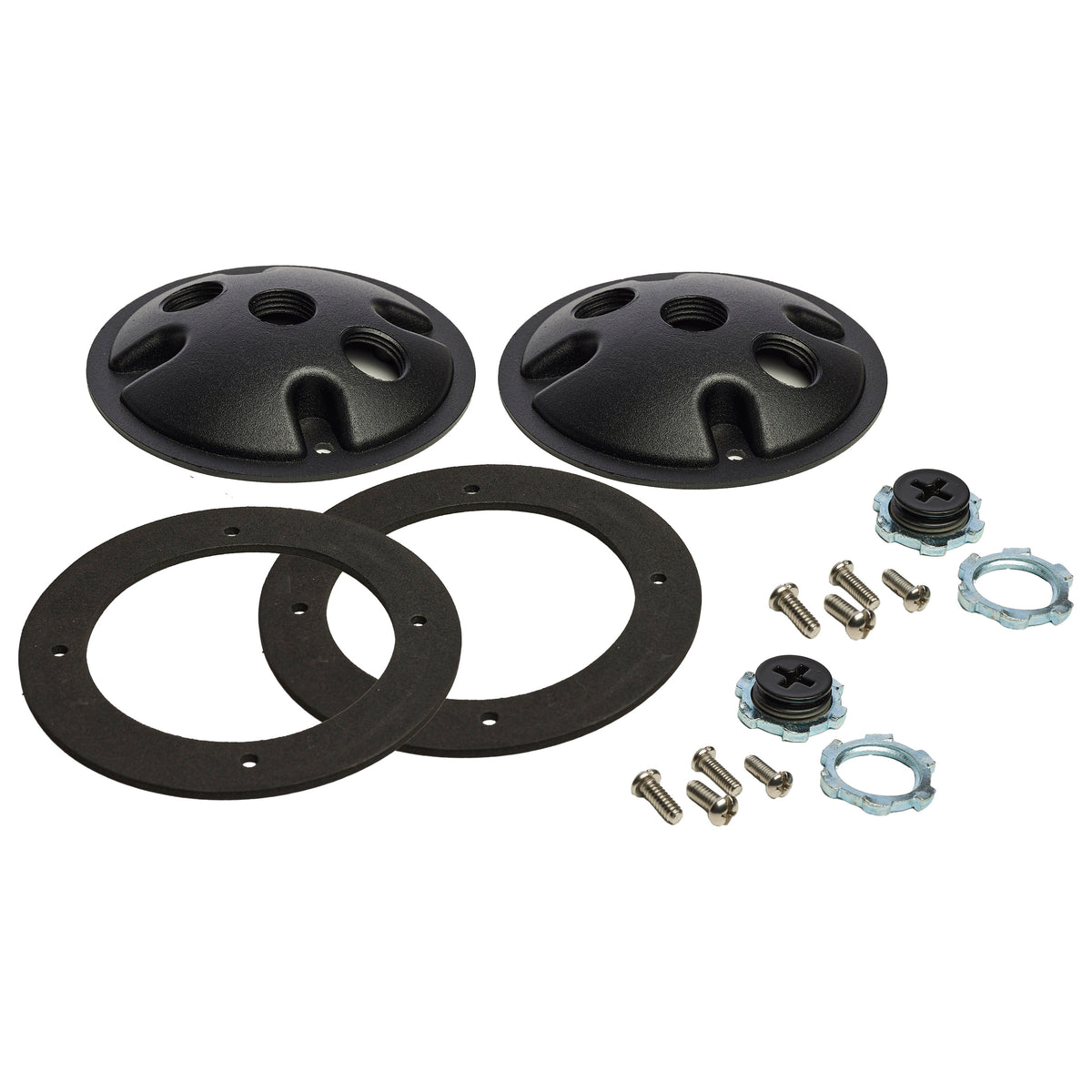 Nuvo 60-672 2-Light Die Cast Mounting Plate, Matte Black