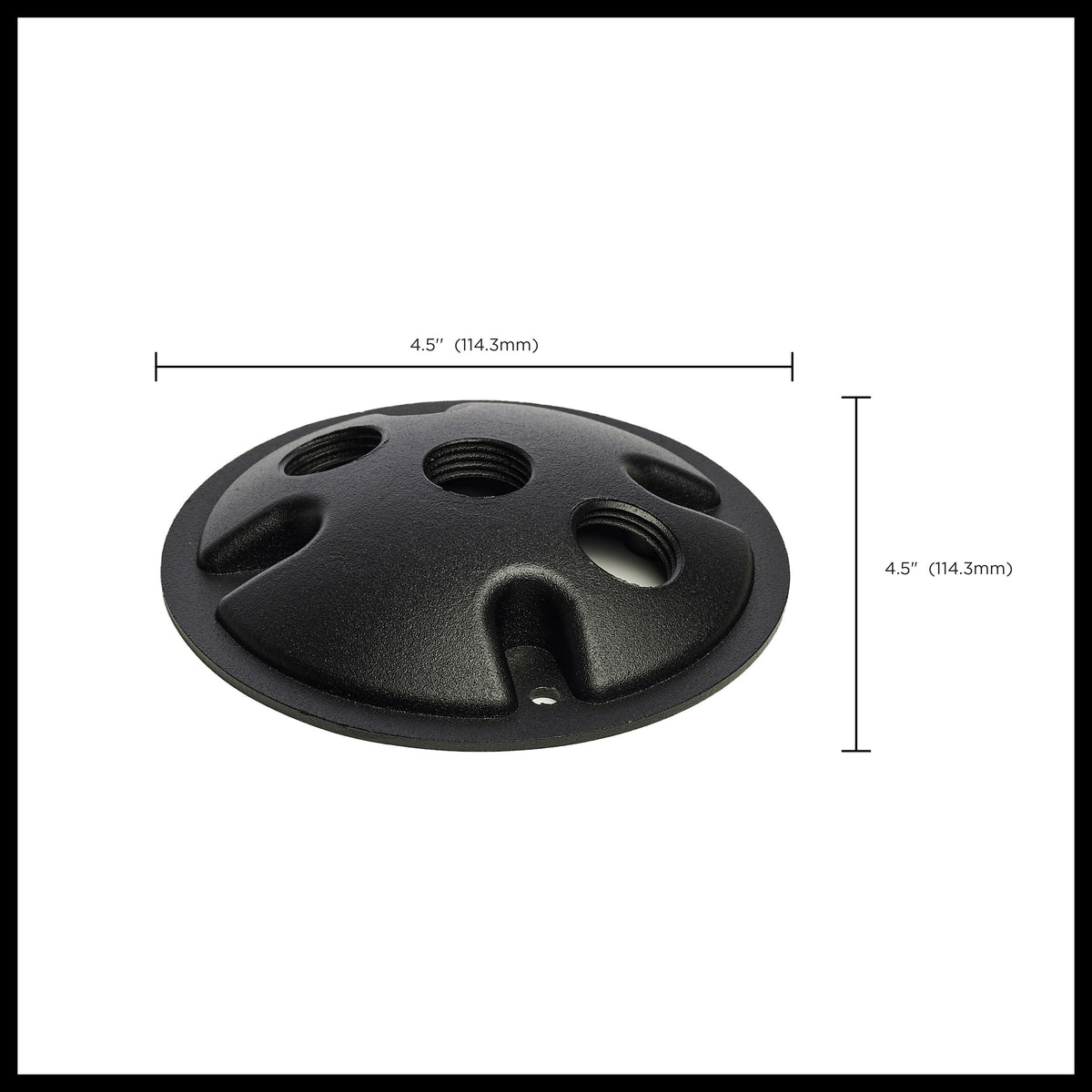 Nuvo 60-672 2-Light Die Cast Mounting Plate, Matte Black