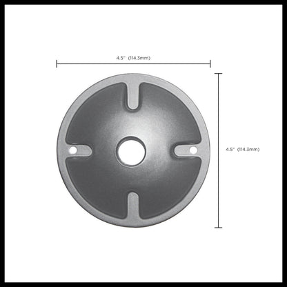 Nuvo 60-673 1-Light Die Cast Mounting Plate, Light, Gray