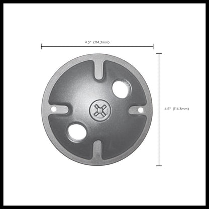 Nuvo 60-674 2-Light Die Cast Mounting Plate, Light, Gray
