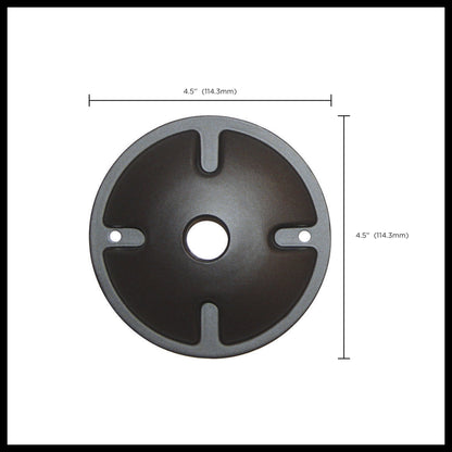 Nuvo 60-675 1-Light Die Cast Mounting Plate, Dark Gray