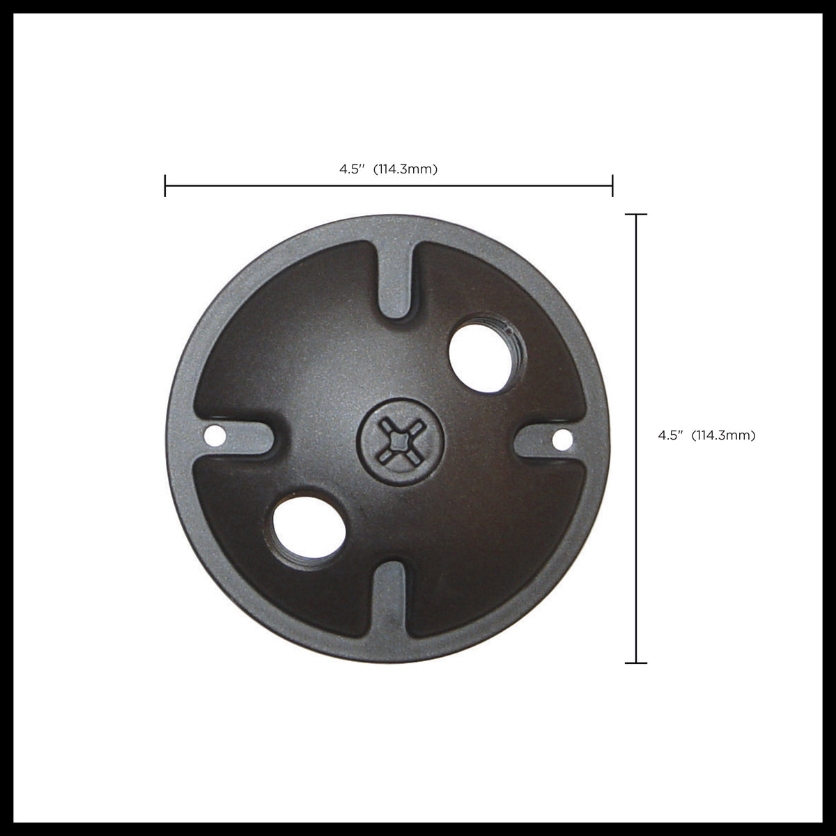 Nuvo 60-676 2-Light Die Cast Mounting Plate, Dark Gray