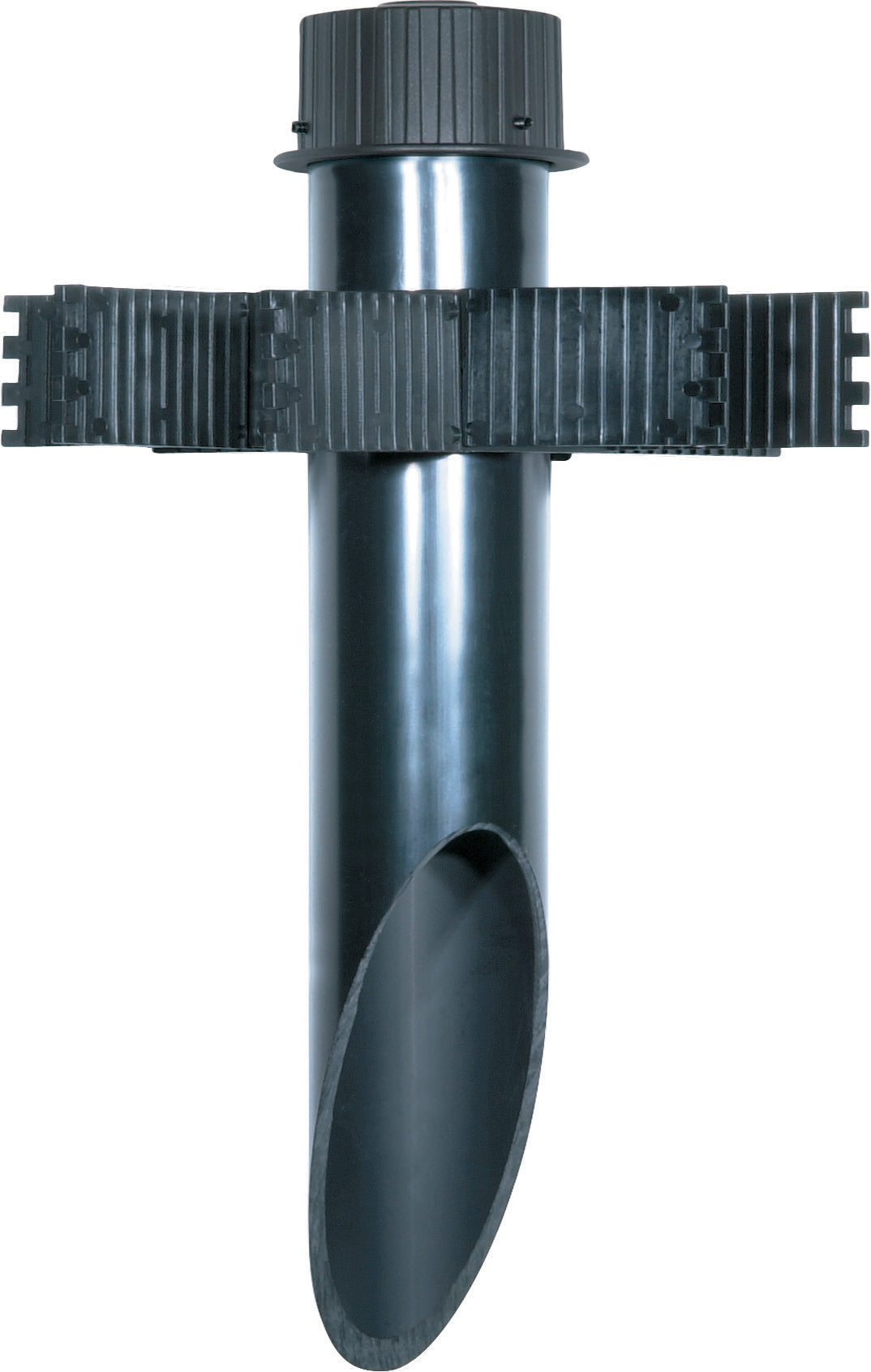 Nuvo 60-678 3 Inch Diameter Mounting Post, PVC, Dark Gray