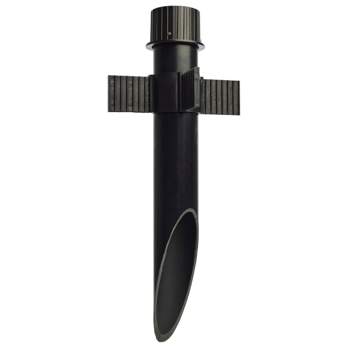Nuvo 60-681 2 Inch Diameter Mounting Post, PVC, Matte Black