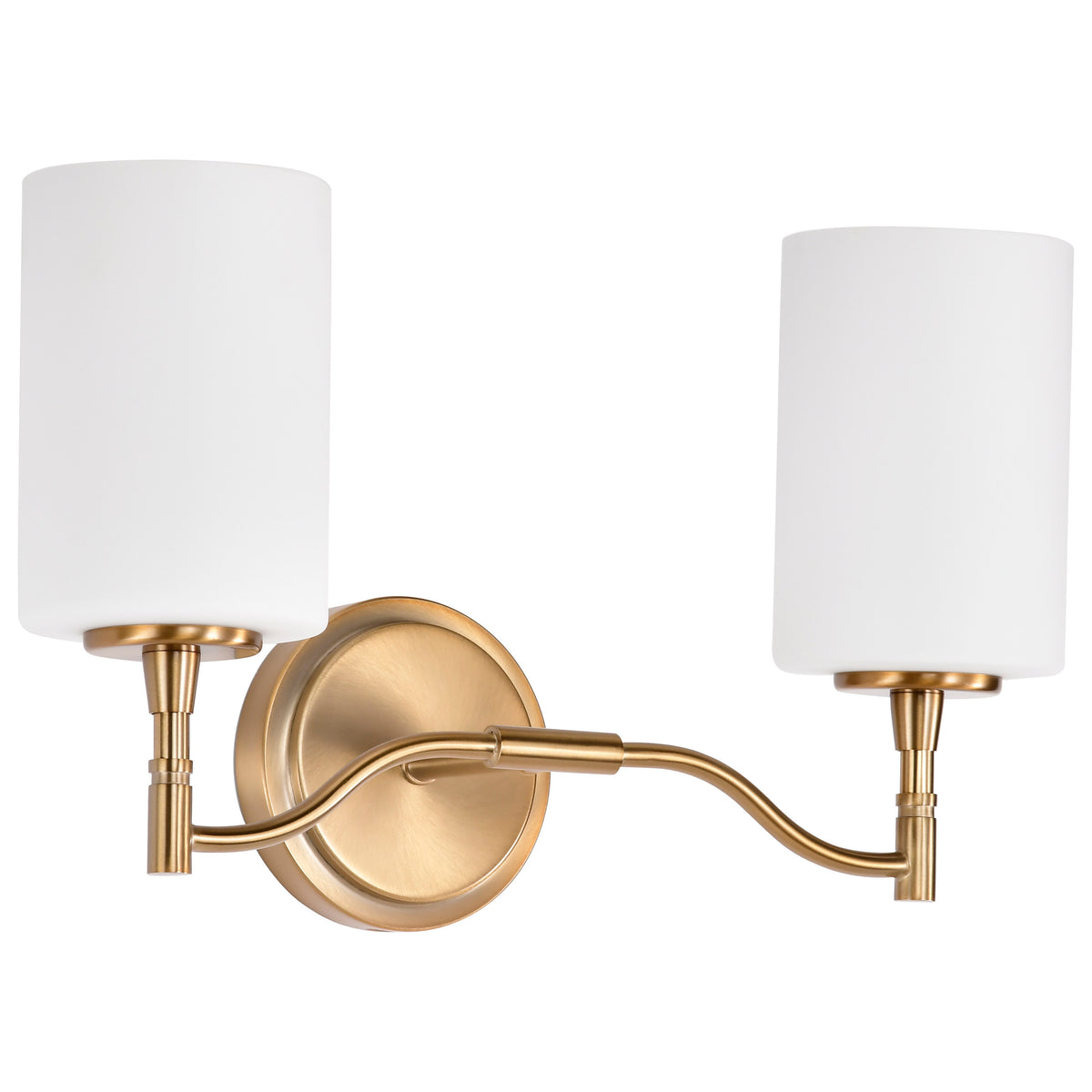 Nuvo 60-8202 Liam, 2 Light Vanity, Burnished Brass
