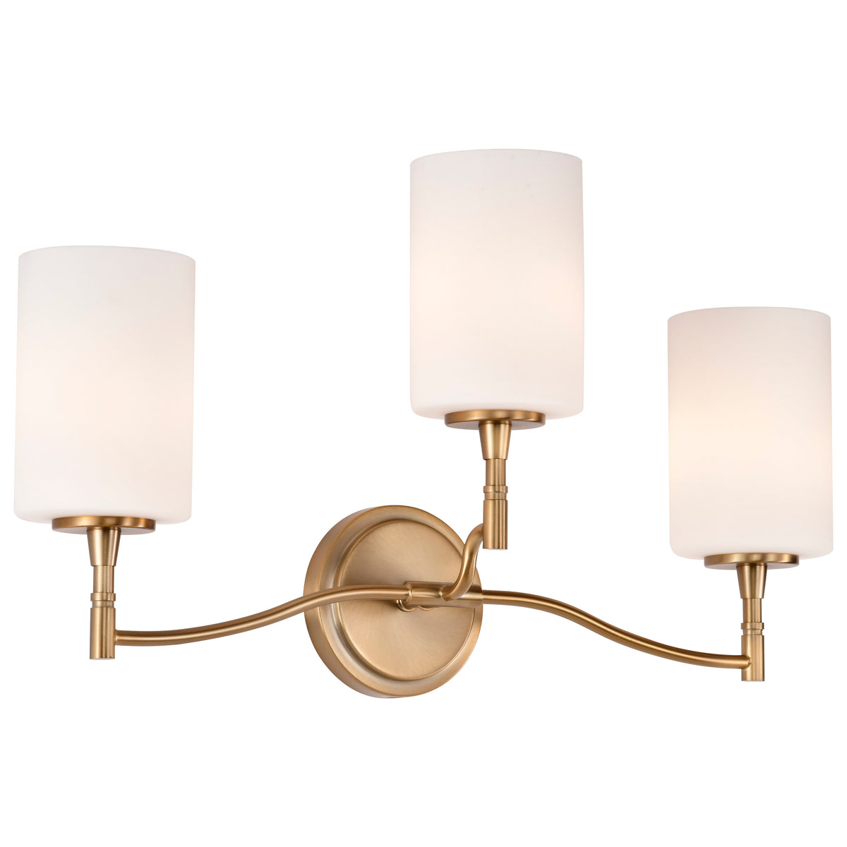 Nuvo 60-8203 Liam, 3 Light Vanity, Burnished Brass