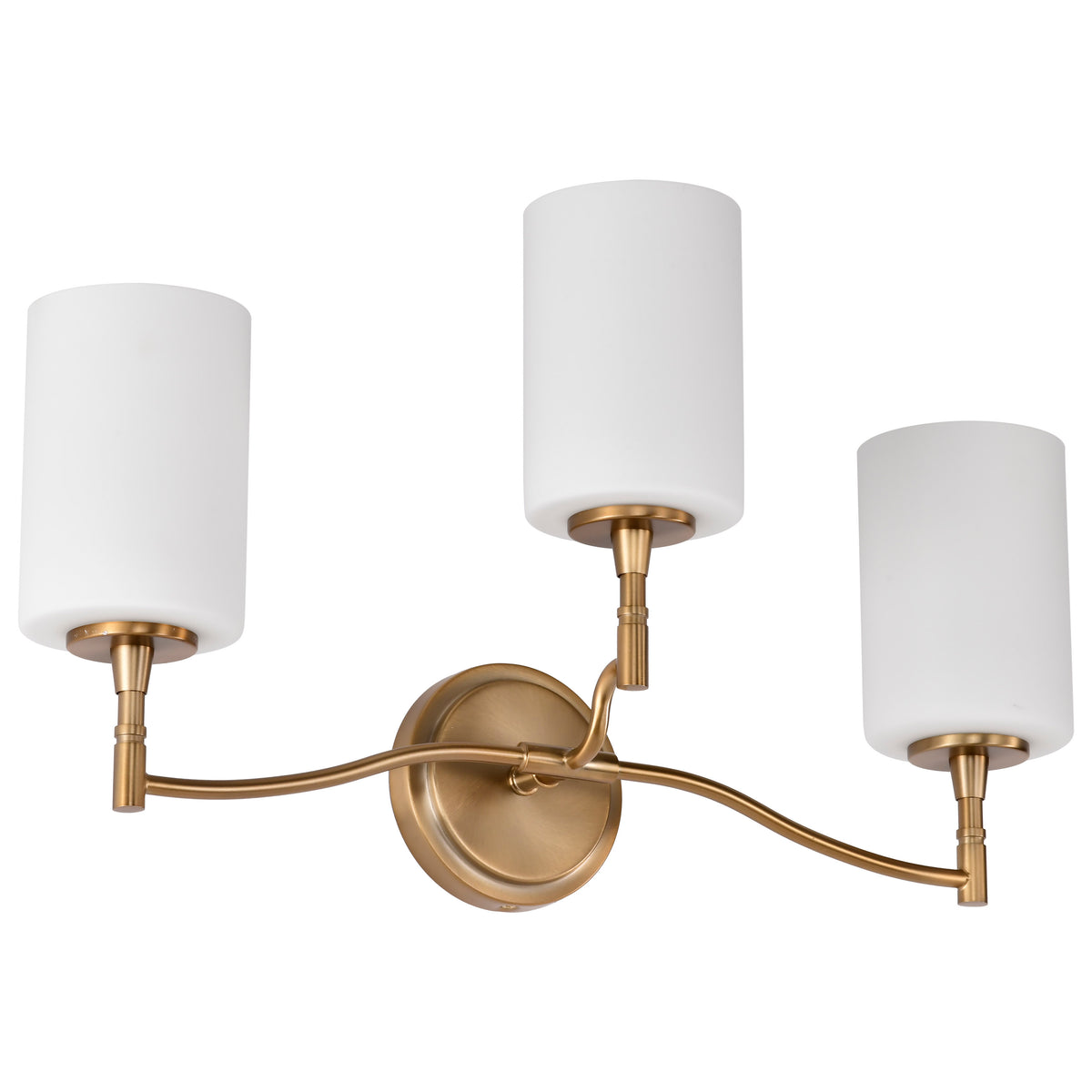 Nuvo 60-8203 Liam, 3 Light Vanity, Burnished Brass