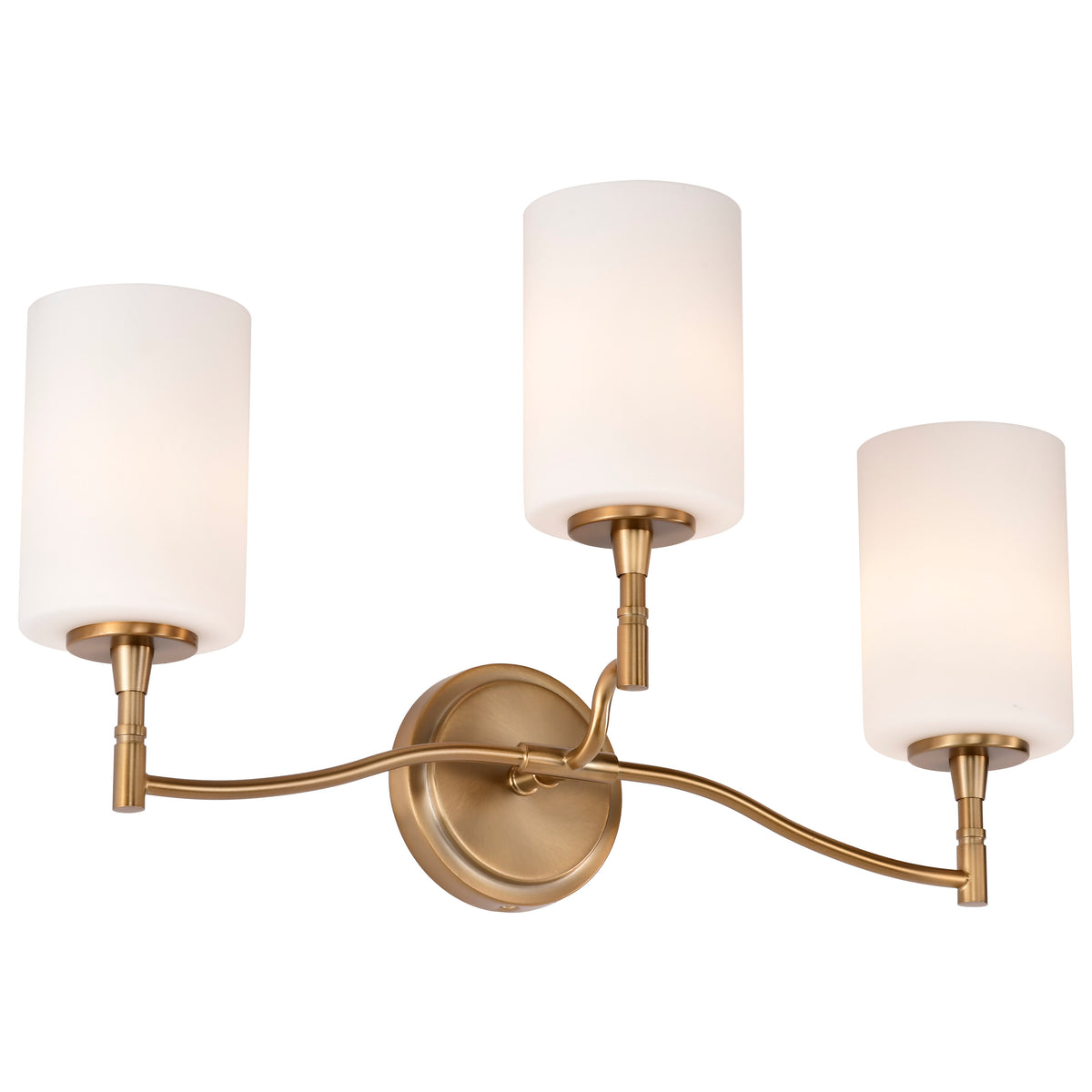 Nuvo 60-8203 Liam, 3 Light Vanity, Burnished Brass