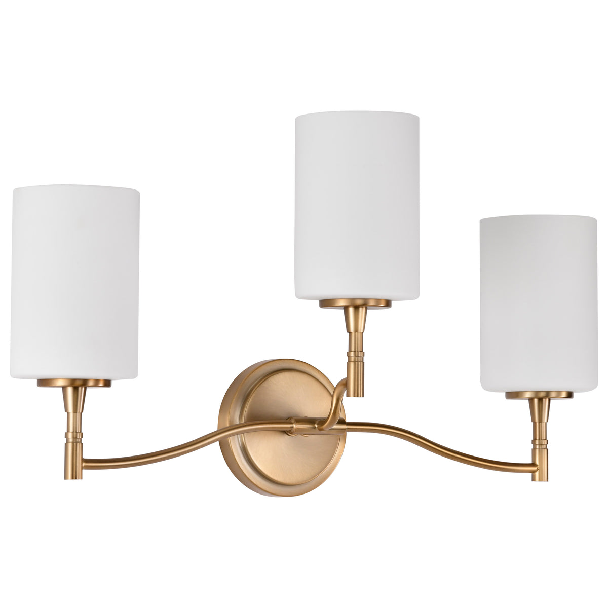 Nuvo 60-8203 Liam, 3 Light Vanity, Burnished Brass