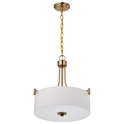 Nuvo 60-8204 Liam, 3 Light Pendant, Burnished Brass