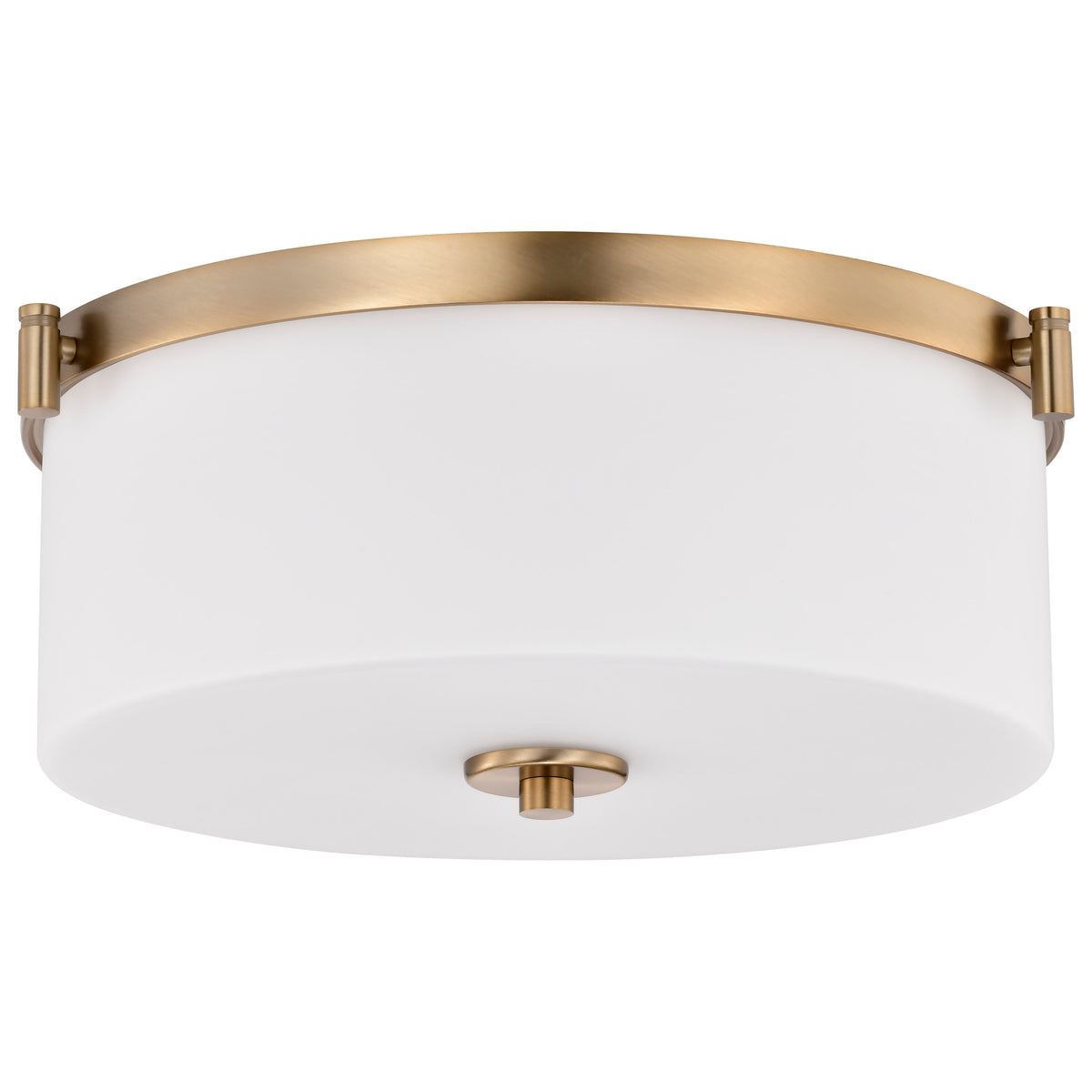 Nuvo 60-8207 Liam, 3 Light Flush Mount, Burnished Brass