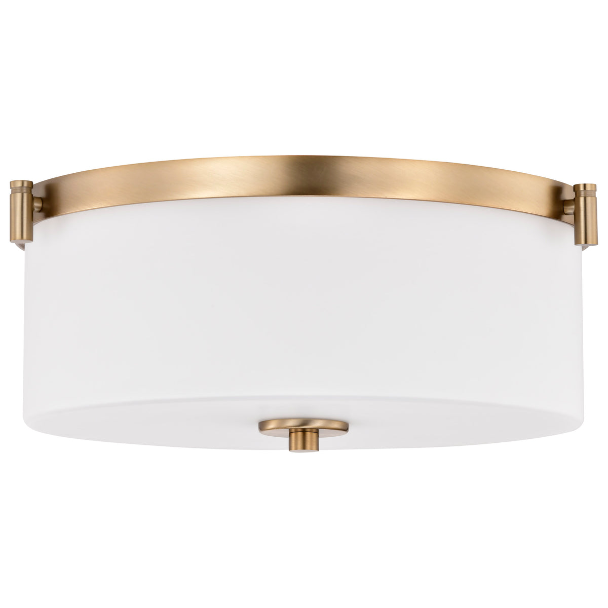 Nuvo 60-8207 Liam, 3 Light Flush Mount, Burnished Brass