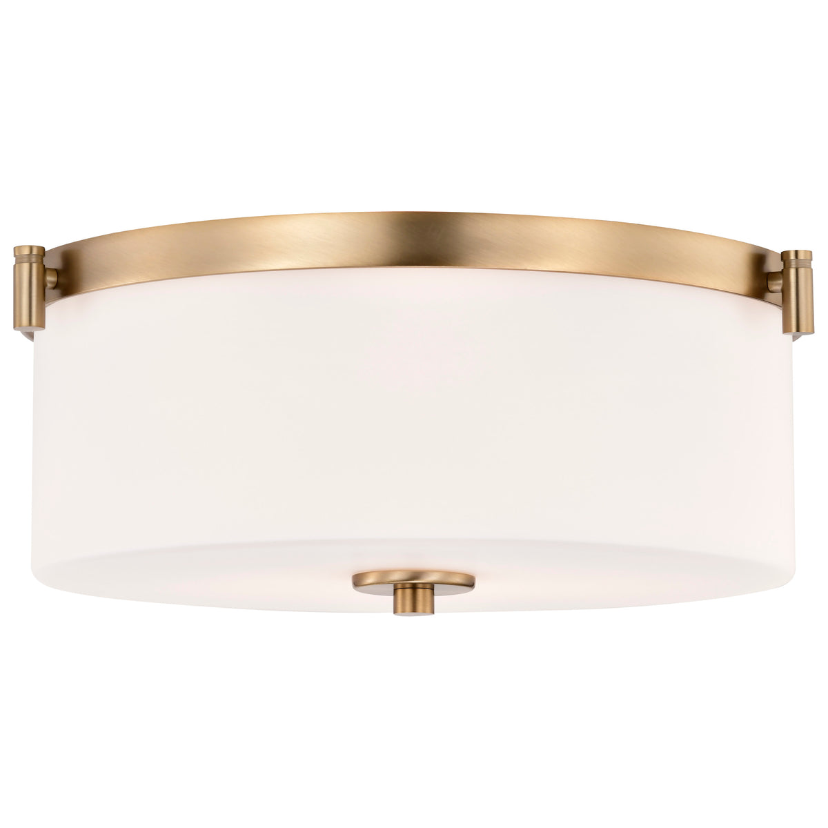 Nuvo 60-8207 Liam, 3 Light Flush Mount, Burnished Brass