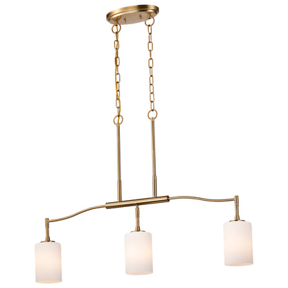 Nuvo 60-8208 Liam, 3 Light Island Pendant, Burnished Brass