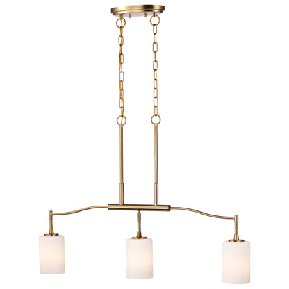 Nuvo 60-8208 Liam, 3 Light Island Pendant, Burnished Brass
