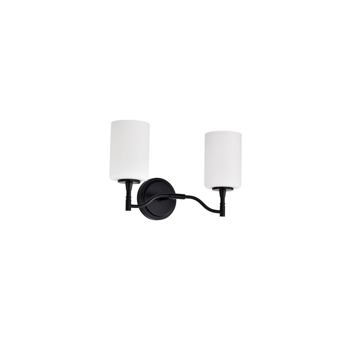 Nuvo 60-8212 Liam, 2 Light Vanity, Matte Black