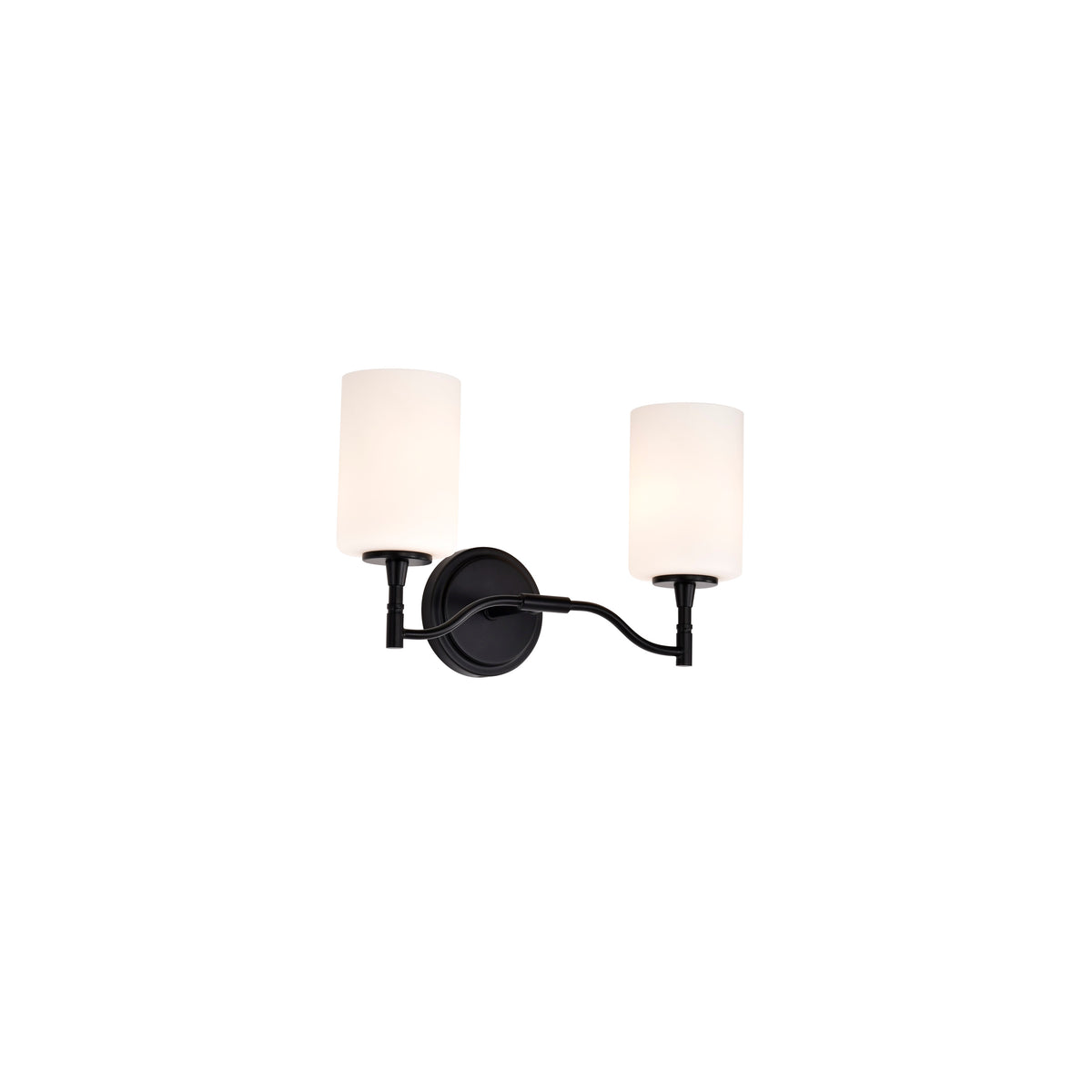Nuvo 60-8212 Liam, 2 Light Vanity, Matte Black